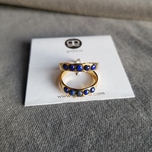 Gorjana Gold & Lapis Ynez Split Ring